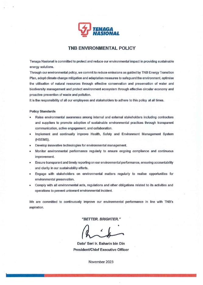 TNB Environmental Policy