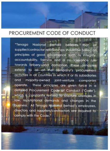 TNB Procurement Code of Conduct